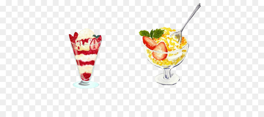 Helado，Sundae PNG