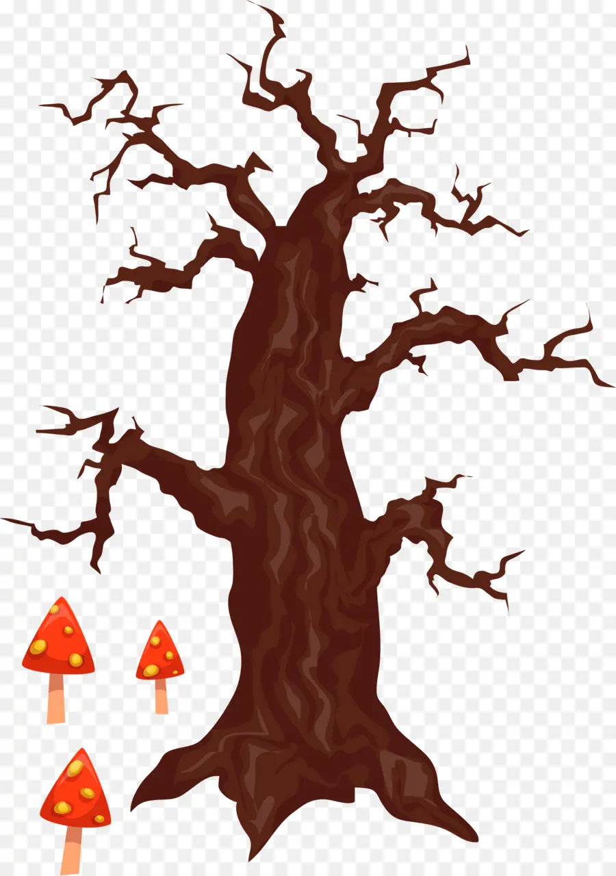 árbol Espeluznante，Hongos PNG