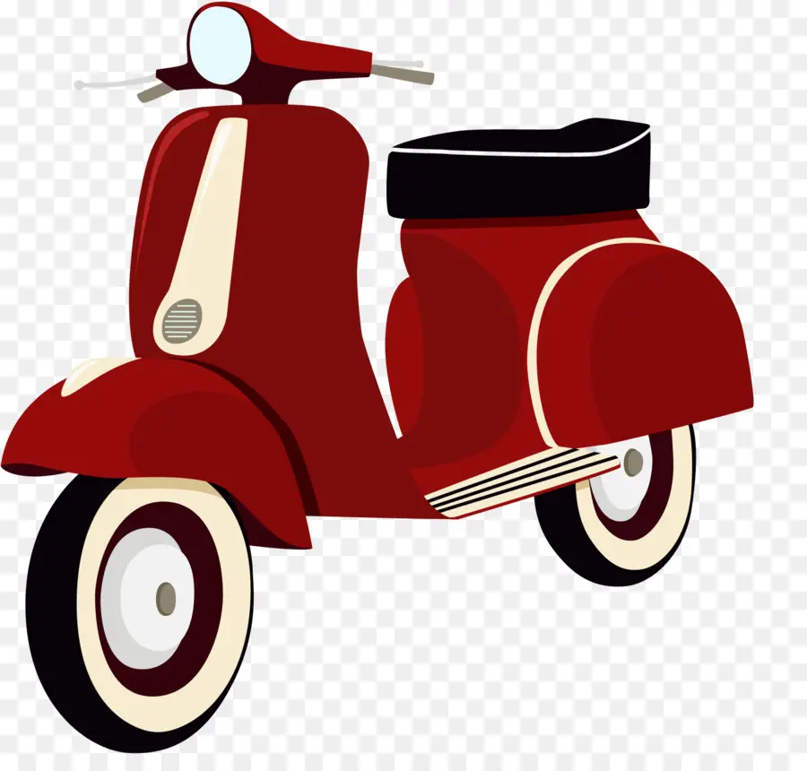 Vespa Roja，Scooter PNG