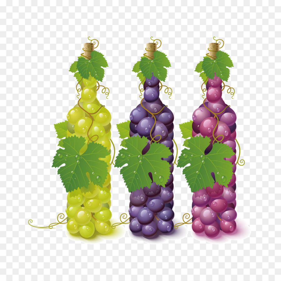 Botellas De Uva，Vino PNG