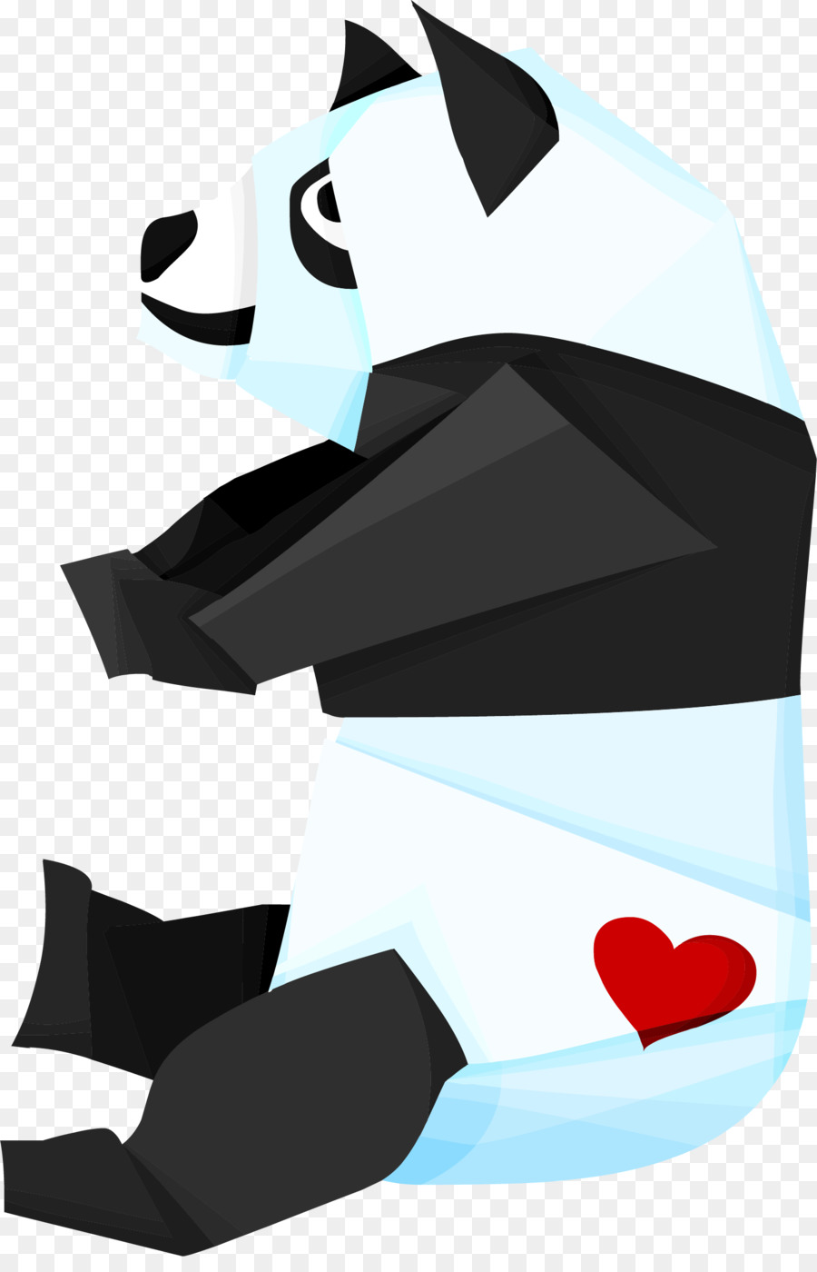 Panda，Corazón PNG