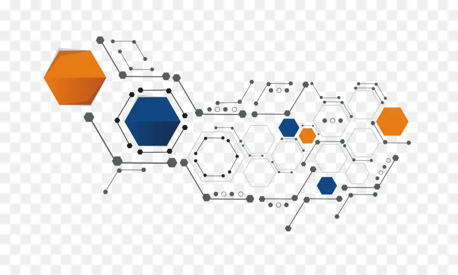 Hexágonos Coloridos，Geométrico PNG