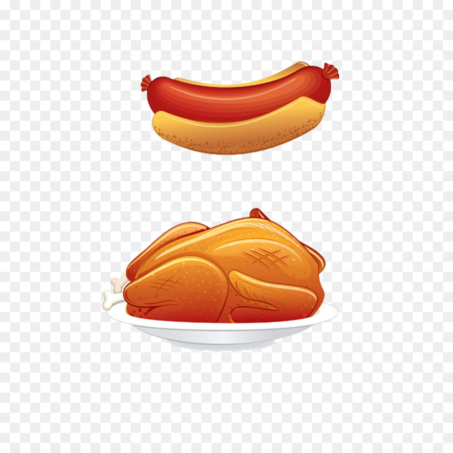 Pollo Asado Y Hot Dog，Lámina PNG