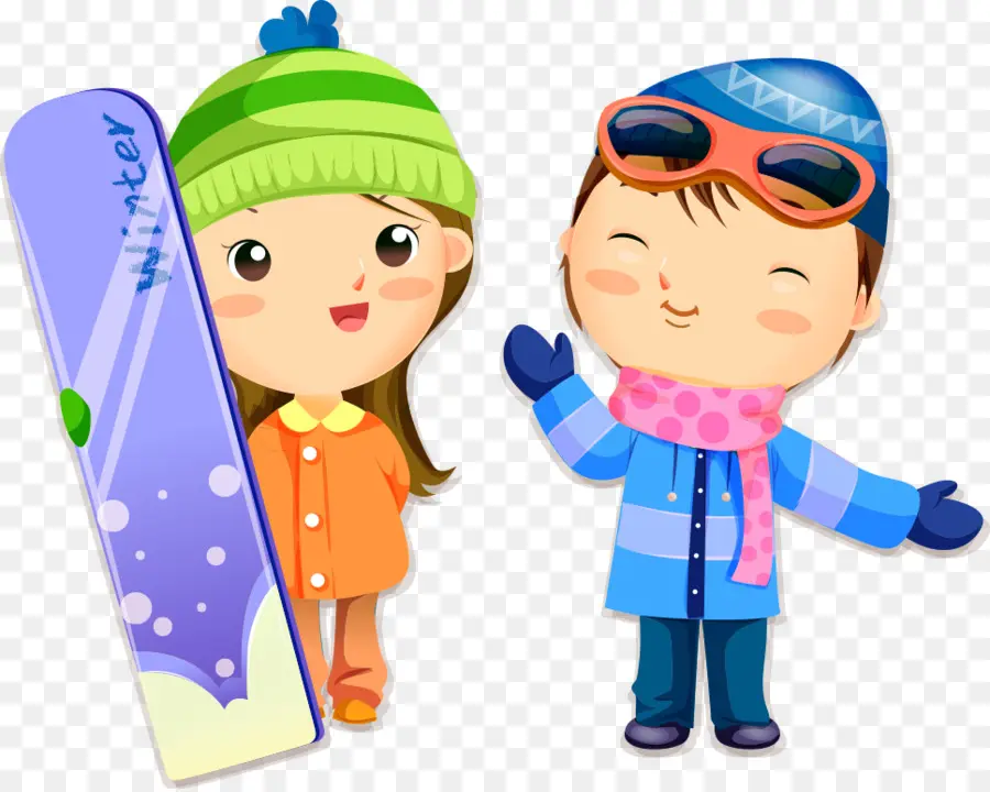 Niños De Invierno，Snowboard PNG