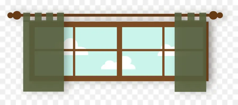 Ventana Con Cortinas，Cortinas PNG