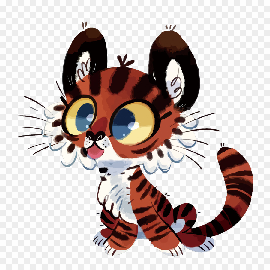 Lindo Tigre，Dibujos Animados PNG