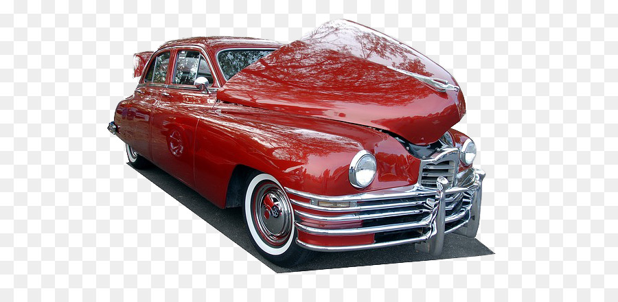 Coche Rojo De época，Antiguo PNG