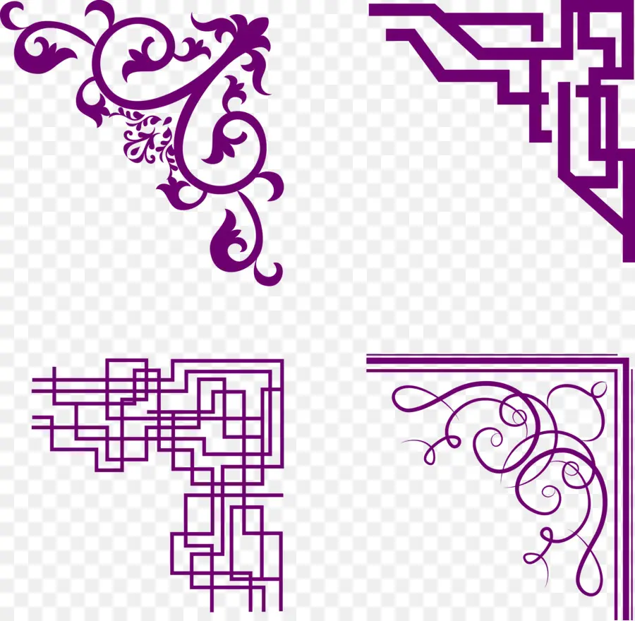 Esquinas Decorativas，Ornamento PNG