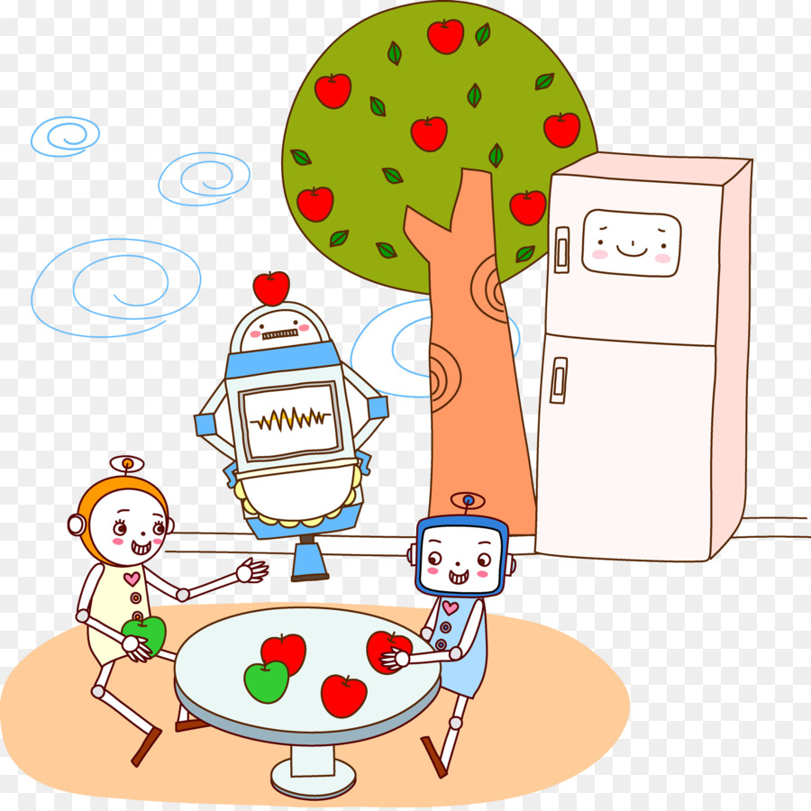 Robot，árbol De La Fruta PNG