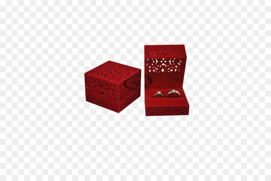 Caja De Anillo，Rojo PNG