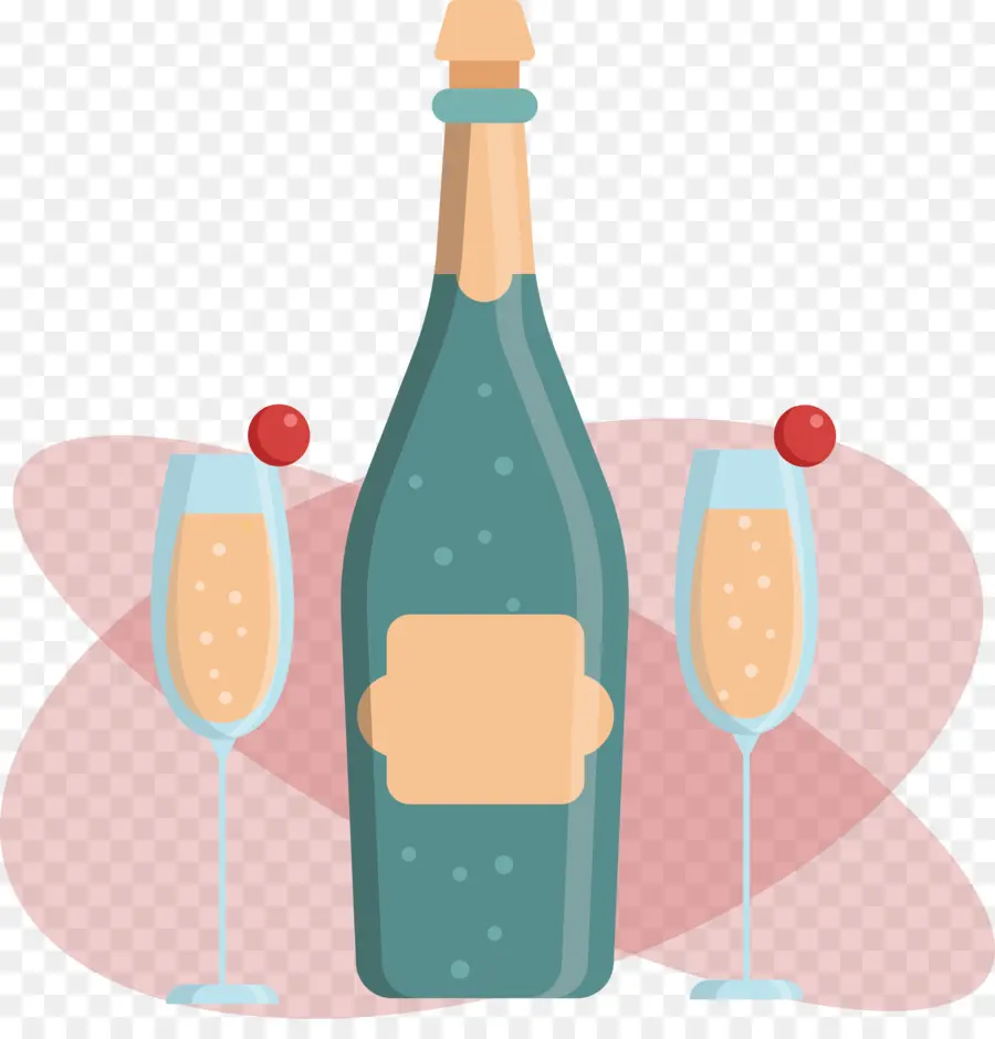 Champagne，Dibujo PNG