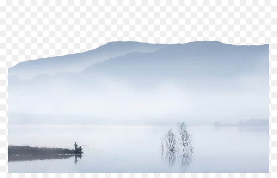 Lago，Montañas PNG