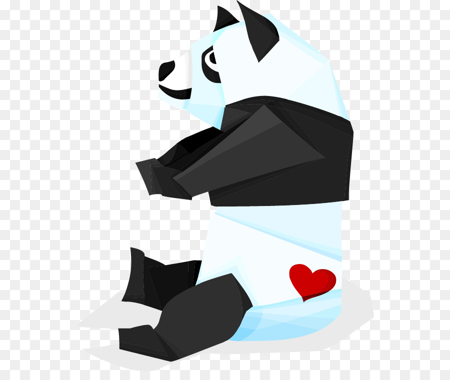 Panda，Corazón PNG