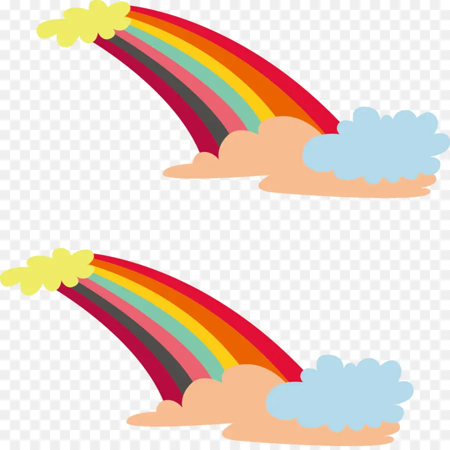 Arco Iris，De Dibujos Animados PNG