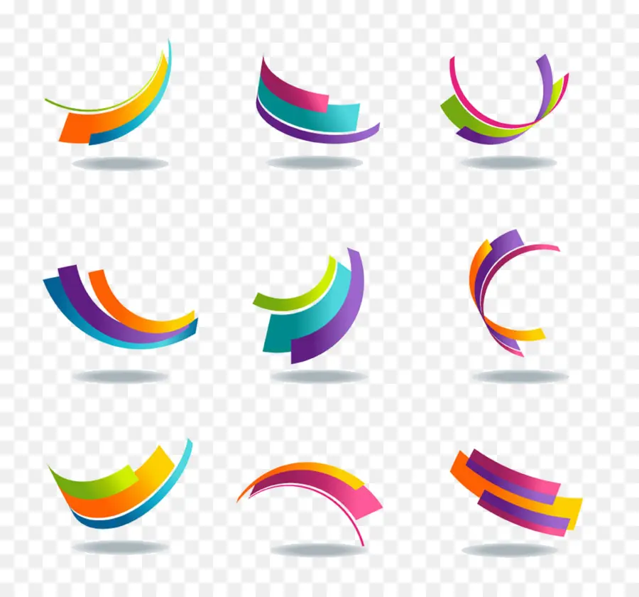 Formas Abstractas Coloridas，Diseño PNG