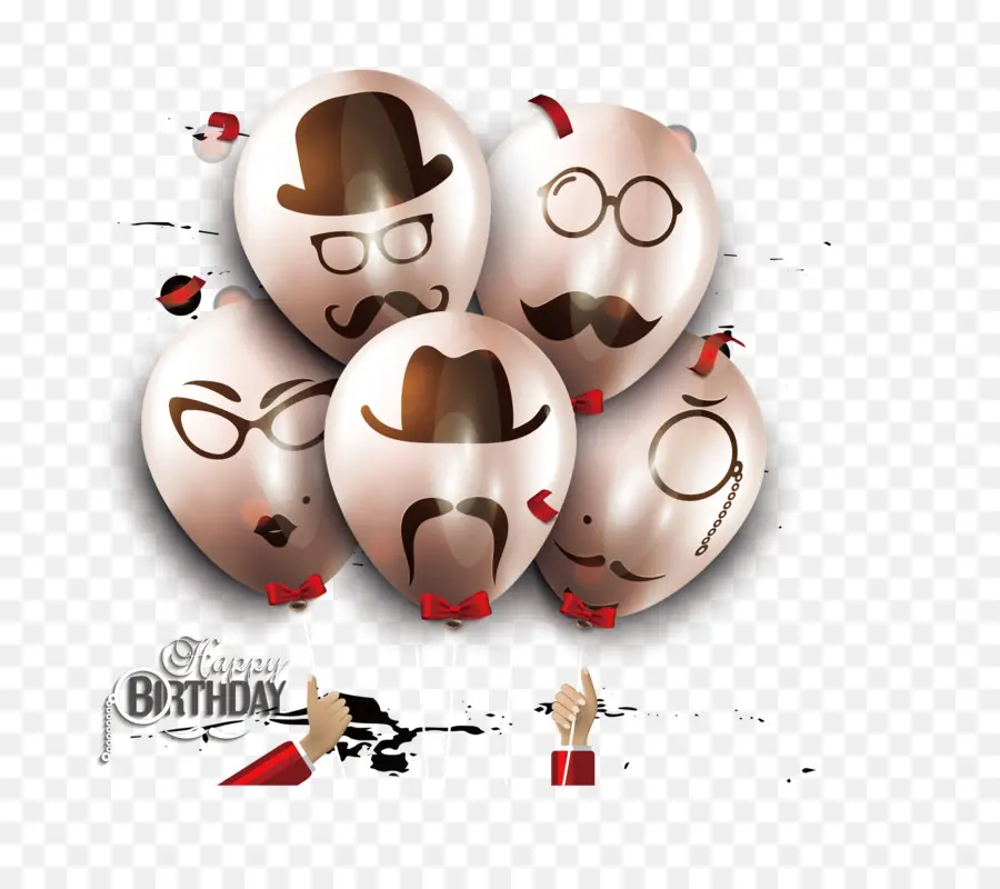 Globos De Cumpleaños，Sombreros PNG