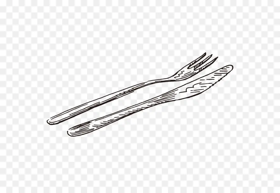 Tenedor Y Cuchillo，Utensilios PNG