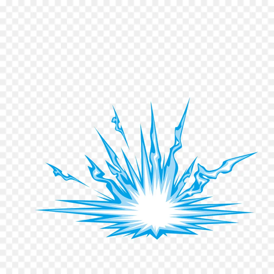 Explosión，Azul PNG