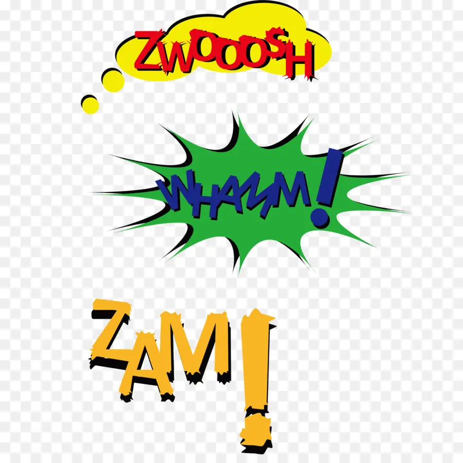 Palabras Cómicas，Zwoosh PNG