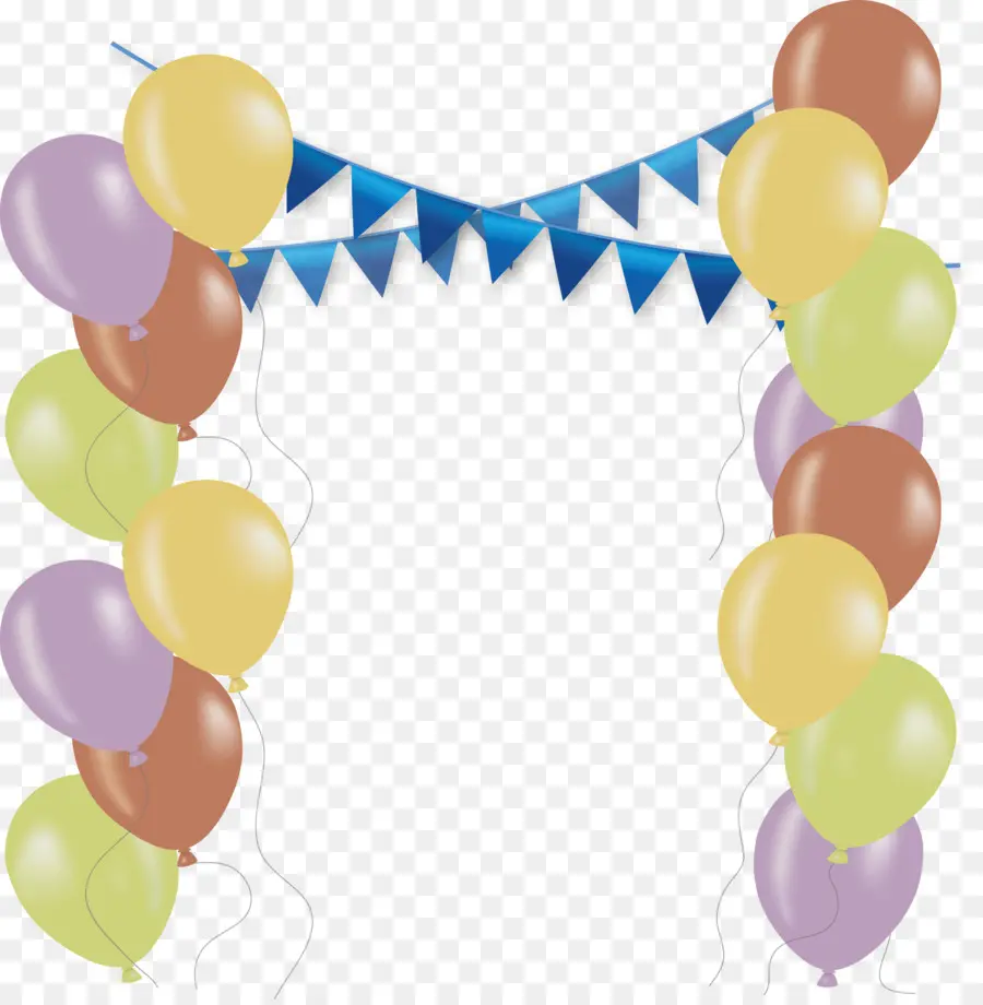 Globos，Azul PNG