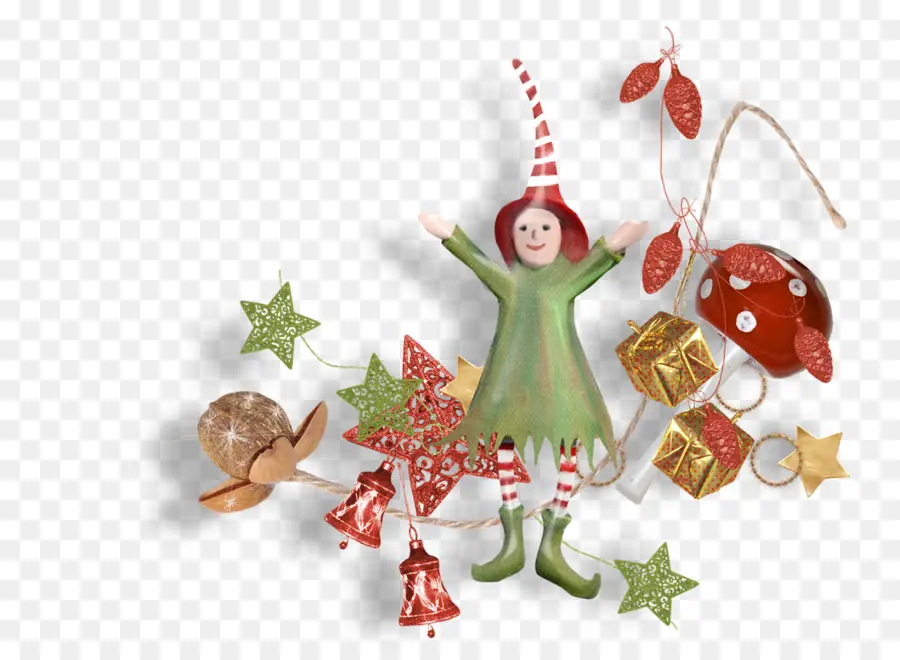 Decoración De Elfos Navideños，Duende PNG