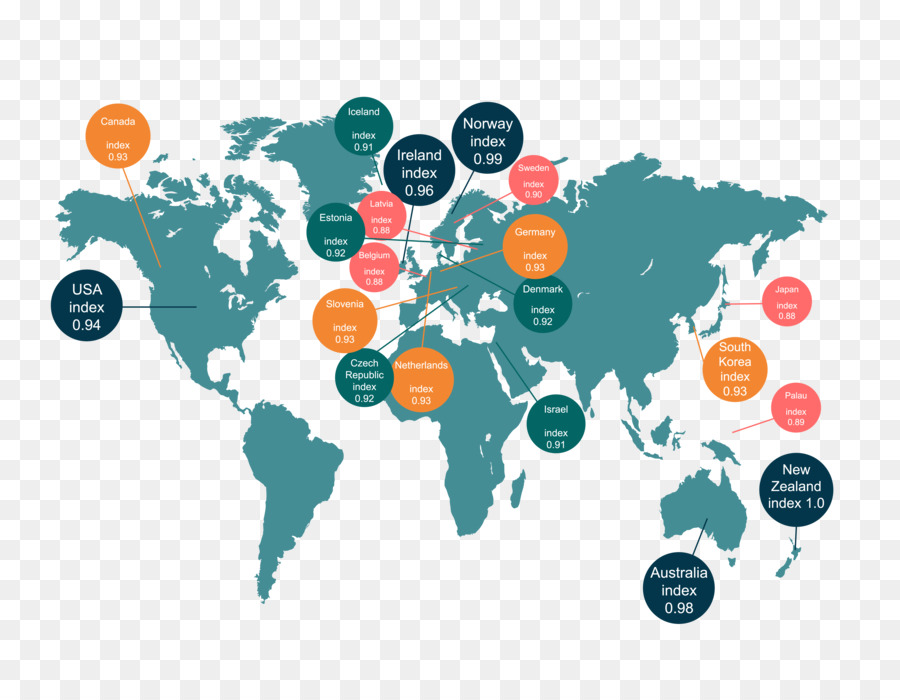 Mapa Mundial，Países PNG