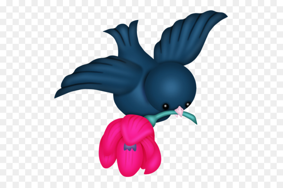 Pájaro，Flor PNG