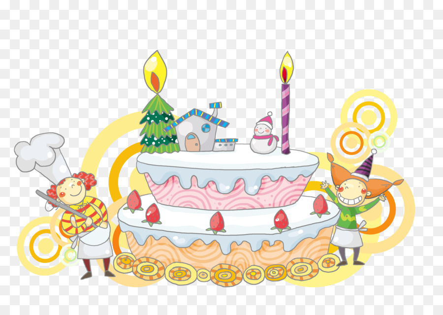 Pastel De Cumpleaños，Pastel De Navidad PNG