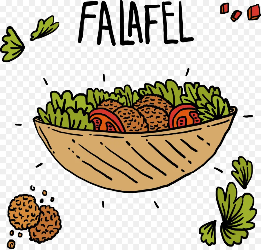 Falafel，Bol PNG