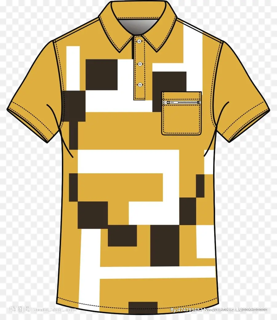 Camiseta，Amarillo PNG