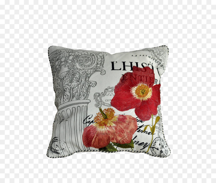 Almohada Decorativa，Diseño Floral PNG