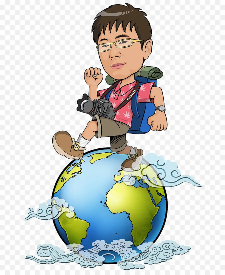 Viajero En El Globo，Mochila PNG