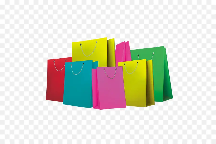 Bolsas De Compras，Vistoso PNG