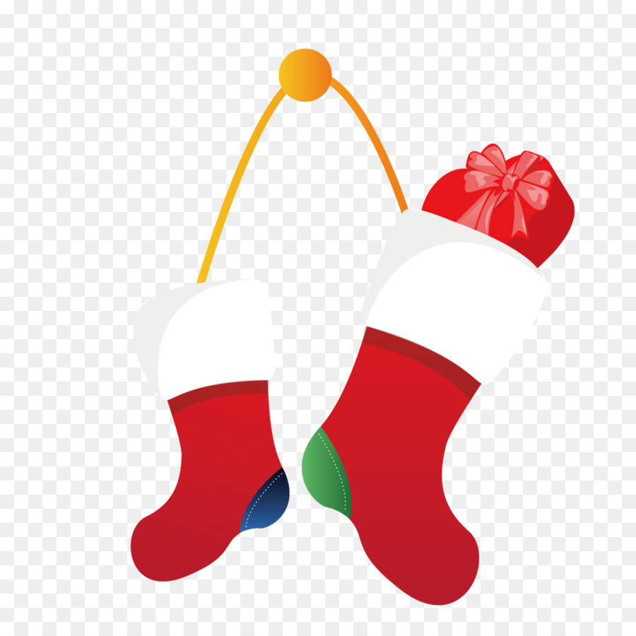 Medias Navideñas Rojas，Regalo PNG