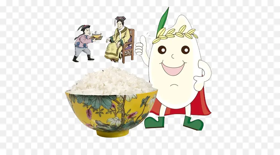 Tazón De Arroz，Dibujos Animados PNG