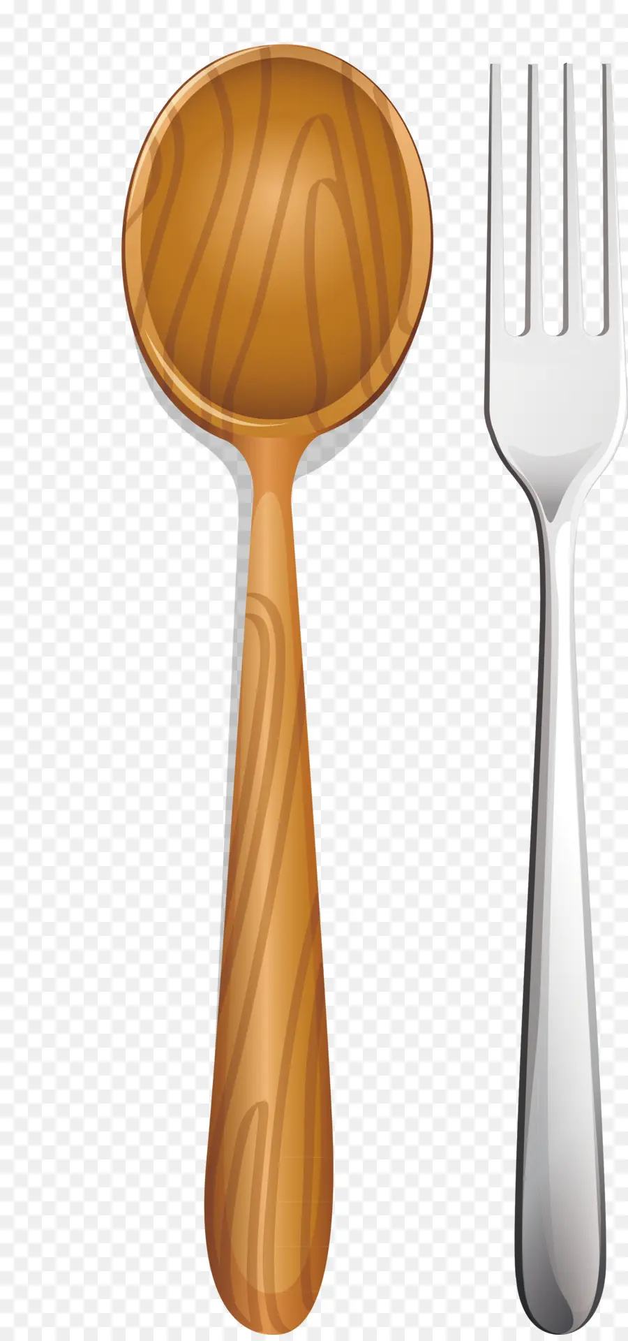 Cuchara Y Tenedor，Cuchara De Madera PNG