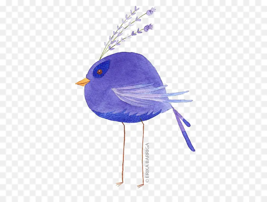 Pájaro Morado，Dibujos Animados PNG