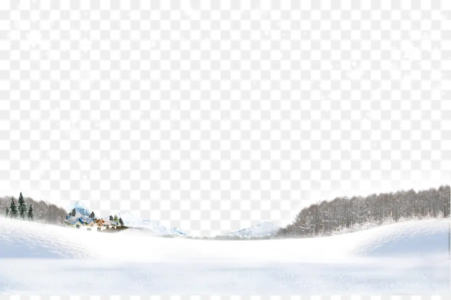 Paisaje Nevado，Invierno PNG