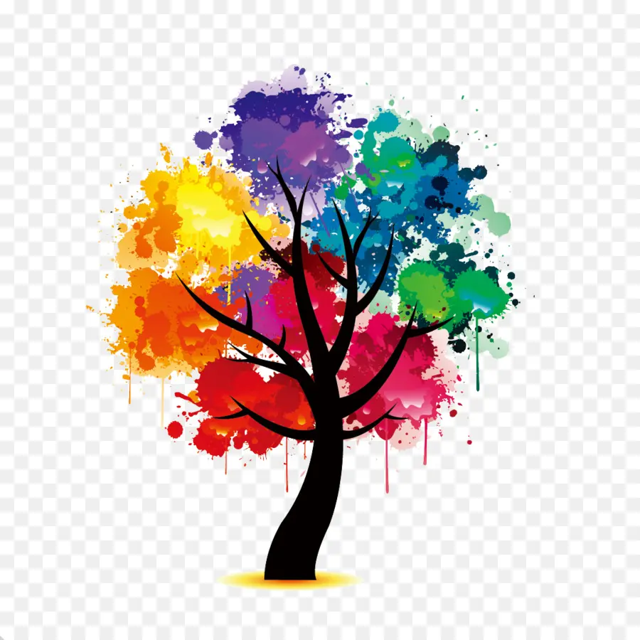 Artes Visuales，árbol PNG