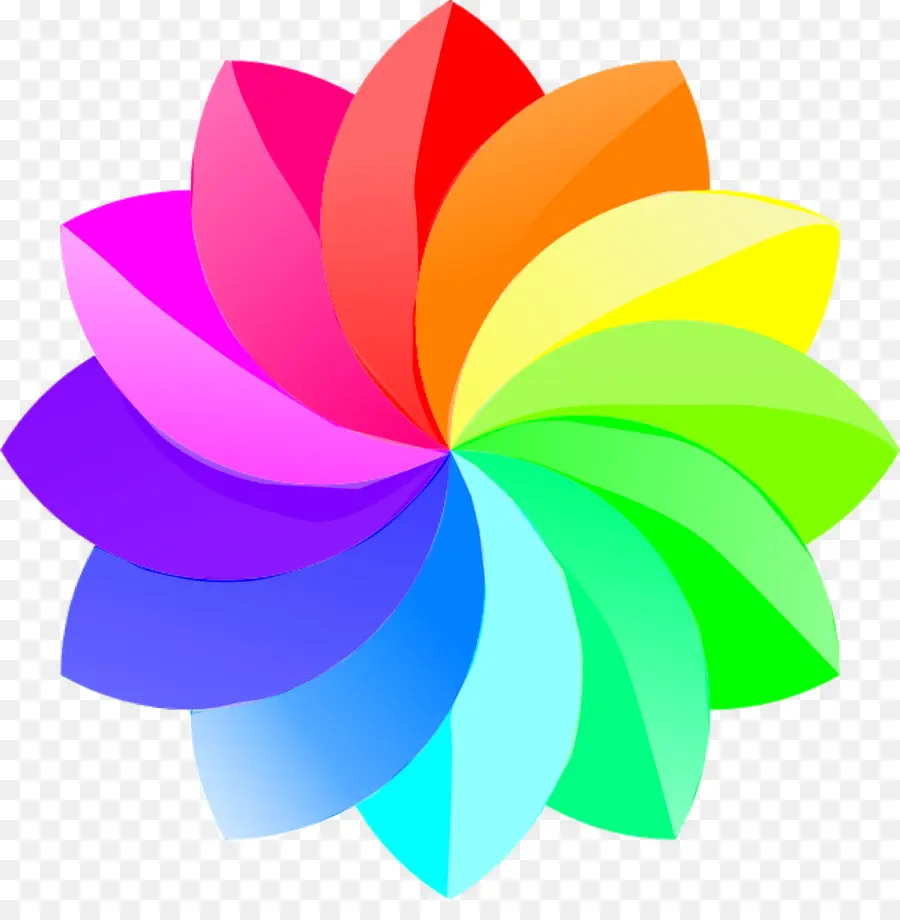 Arco Iris，Flor PNG