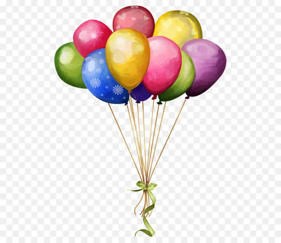 Globos Y Flores，Ramo PNG