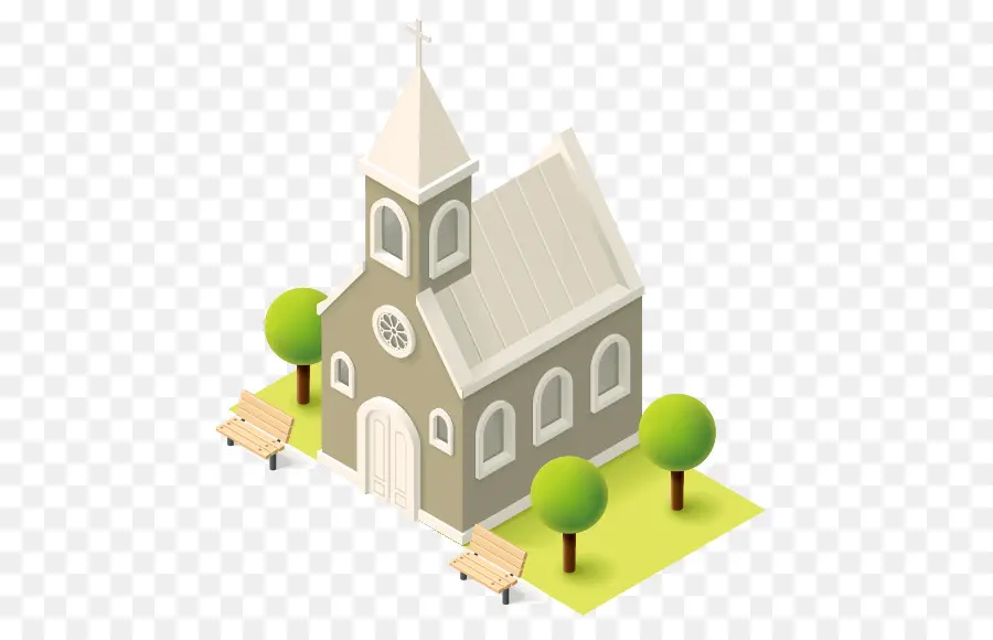 La Iglesia，Proyección Isométrica PNG