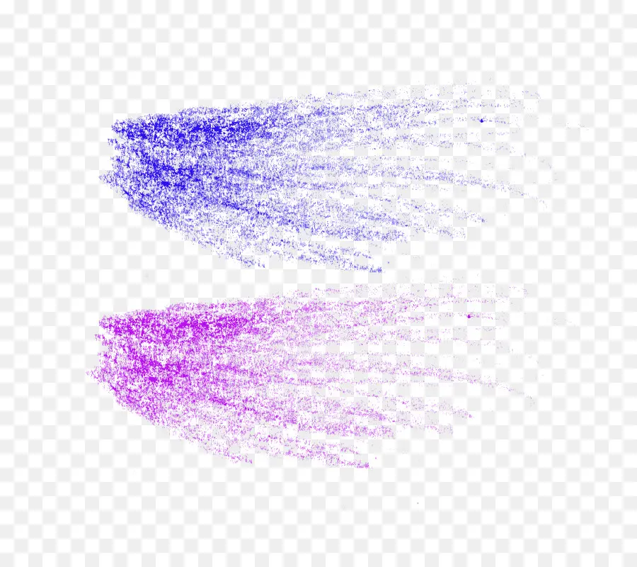 Trazos De Pincel Azul Y Morado，Cepillar PNG