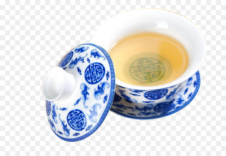 Té，Azul Y Blanco De Cerámica PNG