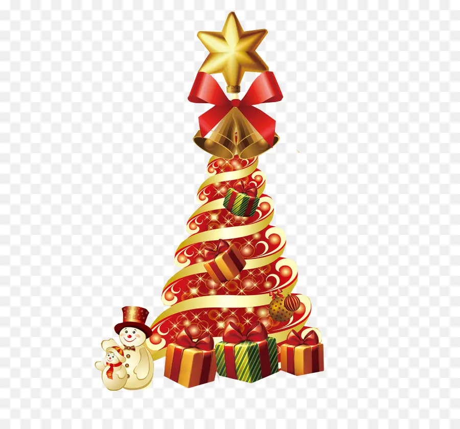 árbol De Navidad，Santa Claus PNG