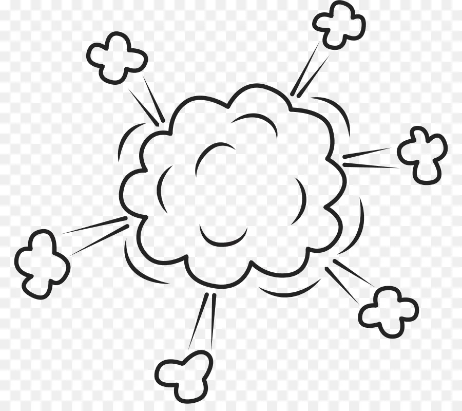 Explosión，Nube PNG