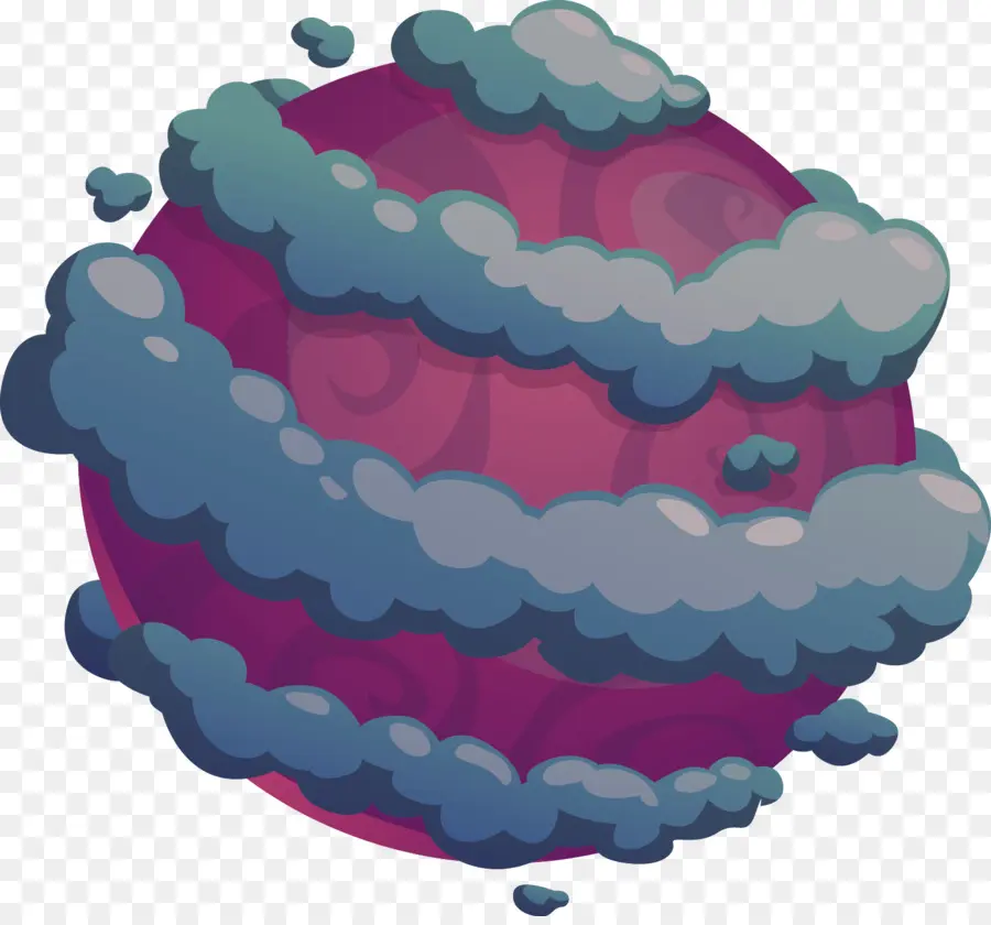 Planeta Púrpura，Nubes PNG