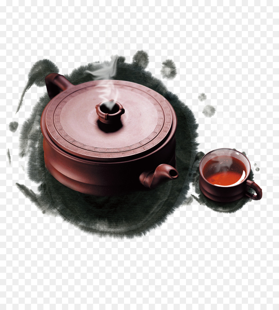 Té，Tinta De Lavado De Pintura PNG