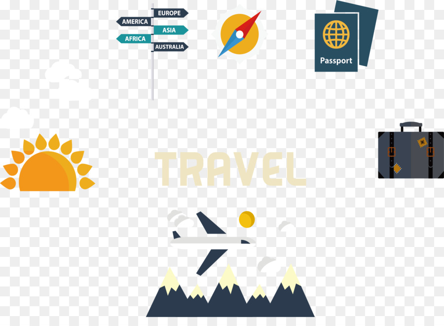 Iconos De Viaje，Pasaporte PNG