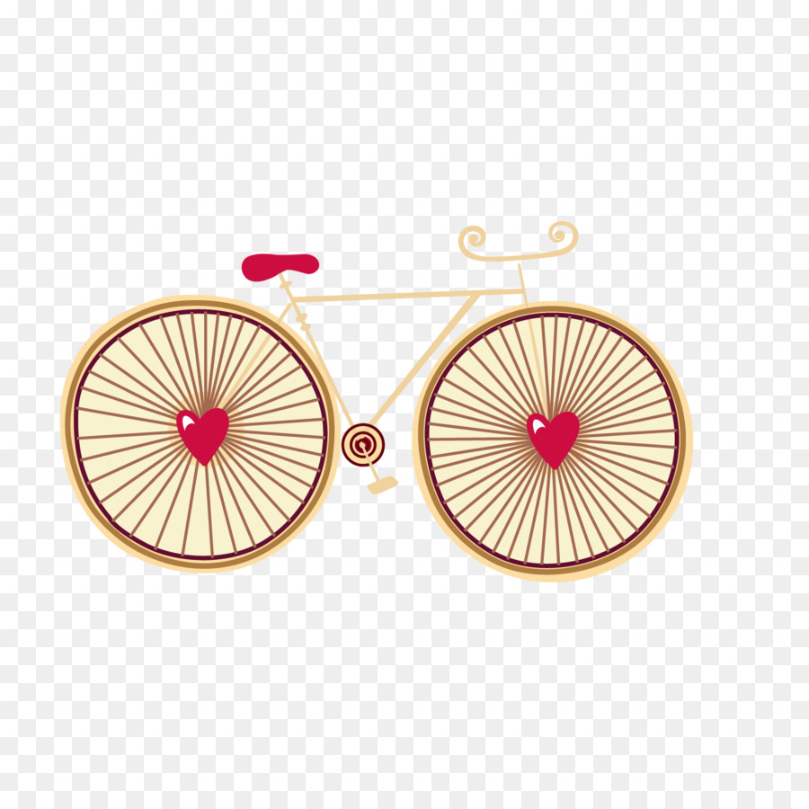 Bicicleta Corazón，Bicicleta PNG